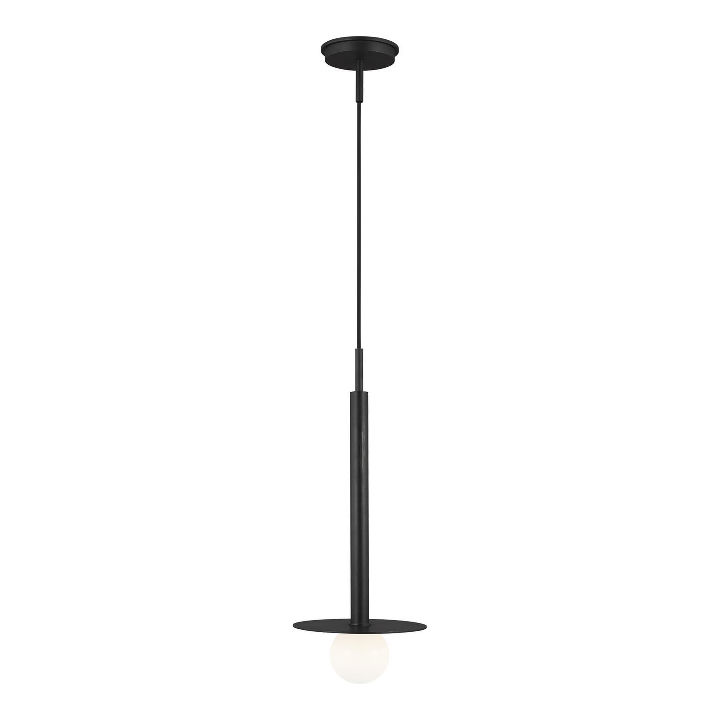 Nodes One Light Pendant in Midnight Black