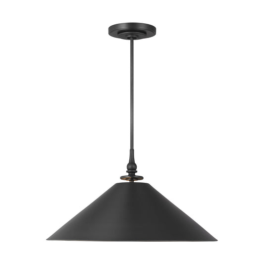 Capri One Light Pendant in Aged Iron