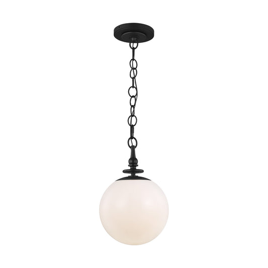 Capri One Light Pendant in Aged Iron