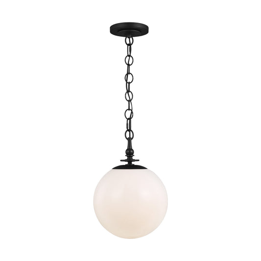 Capri One Light Pendant in Aged Iron