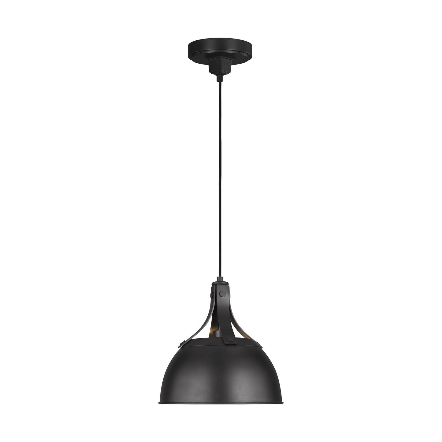 Logan One Light Pendant in Aged Iron