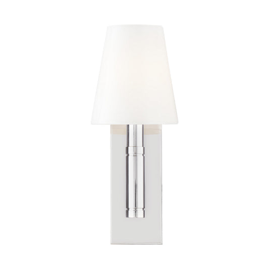 Beckham Classic One Light Wall Sconce in Polished Nickel