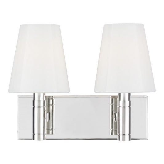 Beckham Classic Two Light Vanity in Polished Nickel