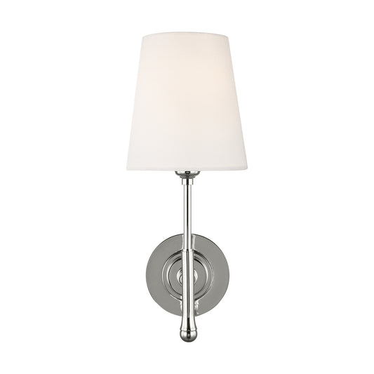 Capri One Light Wall Sconce in Polished Nickel