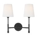 Capri Two Light Wall Sconce in Aged Iron