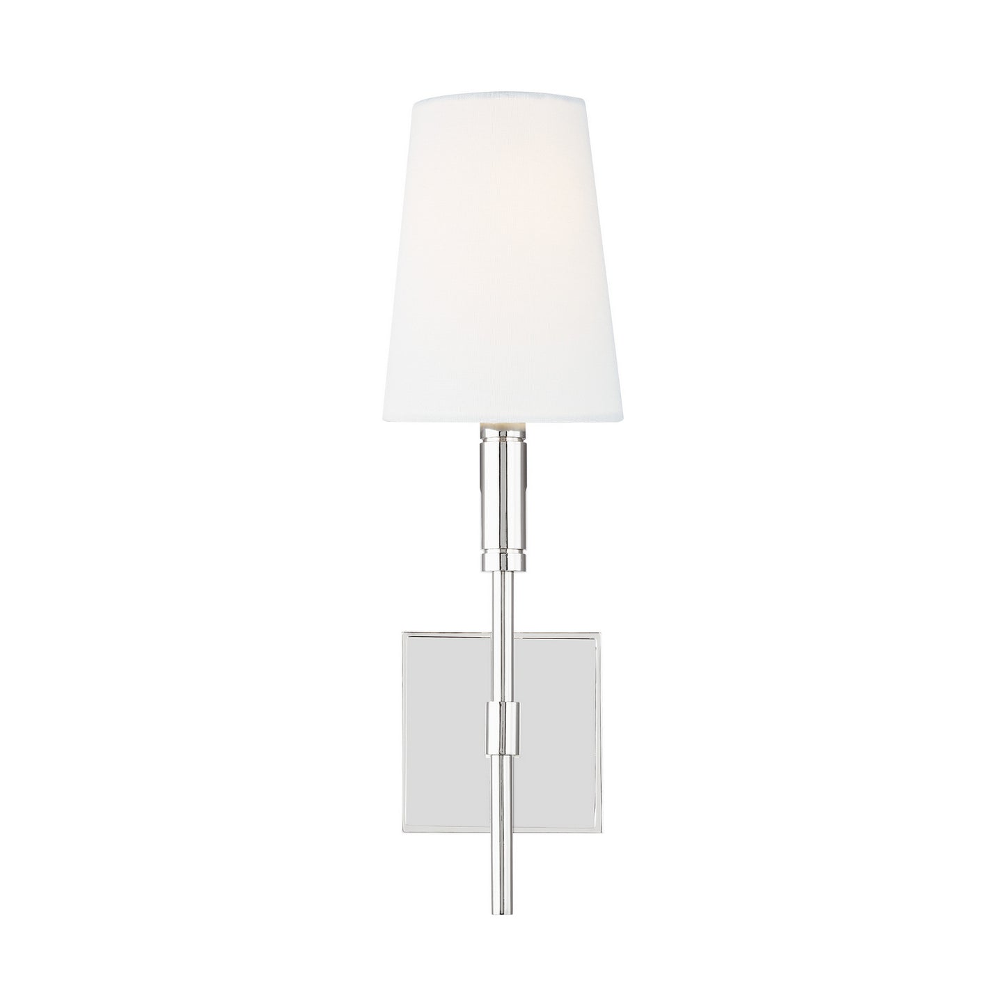 Beckham Classic One Light Wall Sconce in Polished Nickel