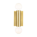 Beckham Modern Two Light Wall Sconce in Burnished Brass