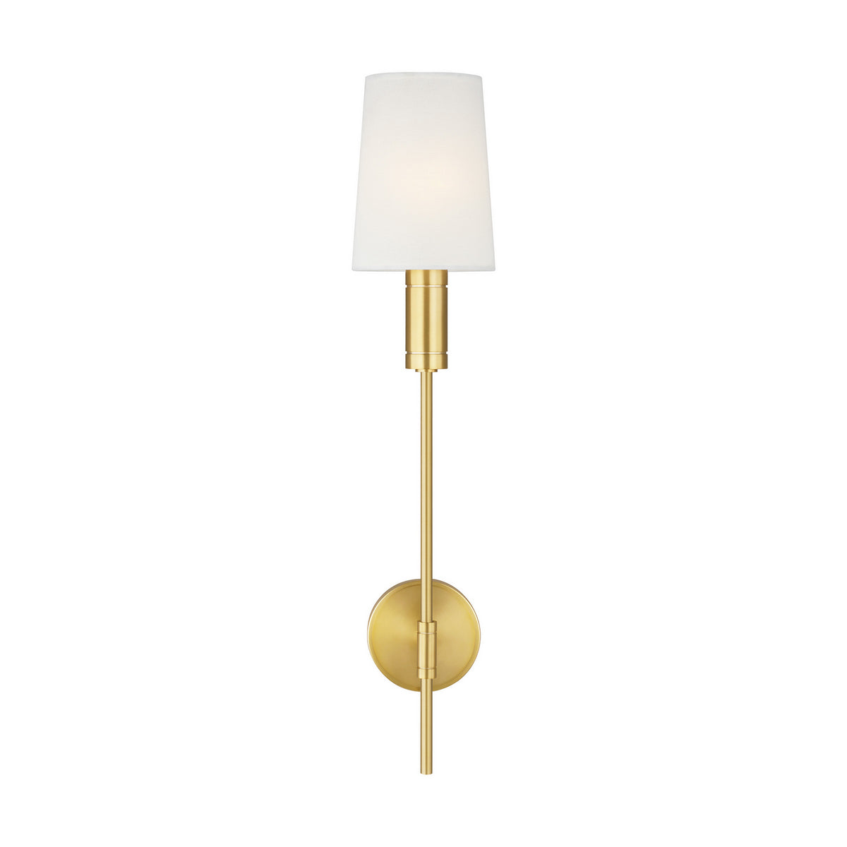 Beckham Modern One Light Wall Sconce in Burnished Brass