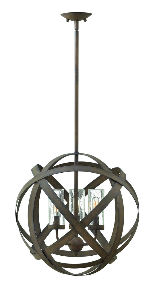 Carson LED Chandelier in Vintage Iron