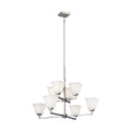 Generation Lighting - 3113708-962 - Eight Light Chandelier - Ellis Harper - Brushed Nickel