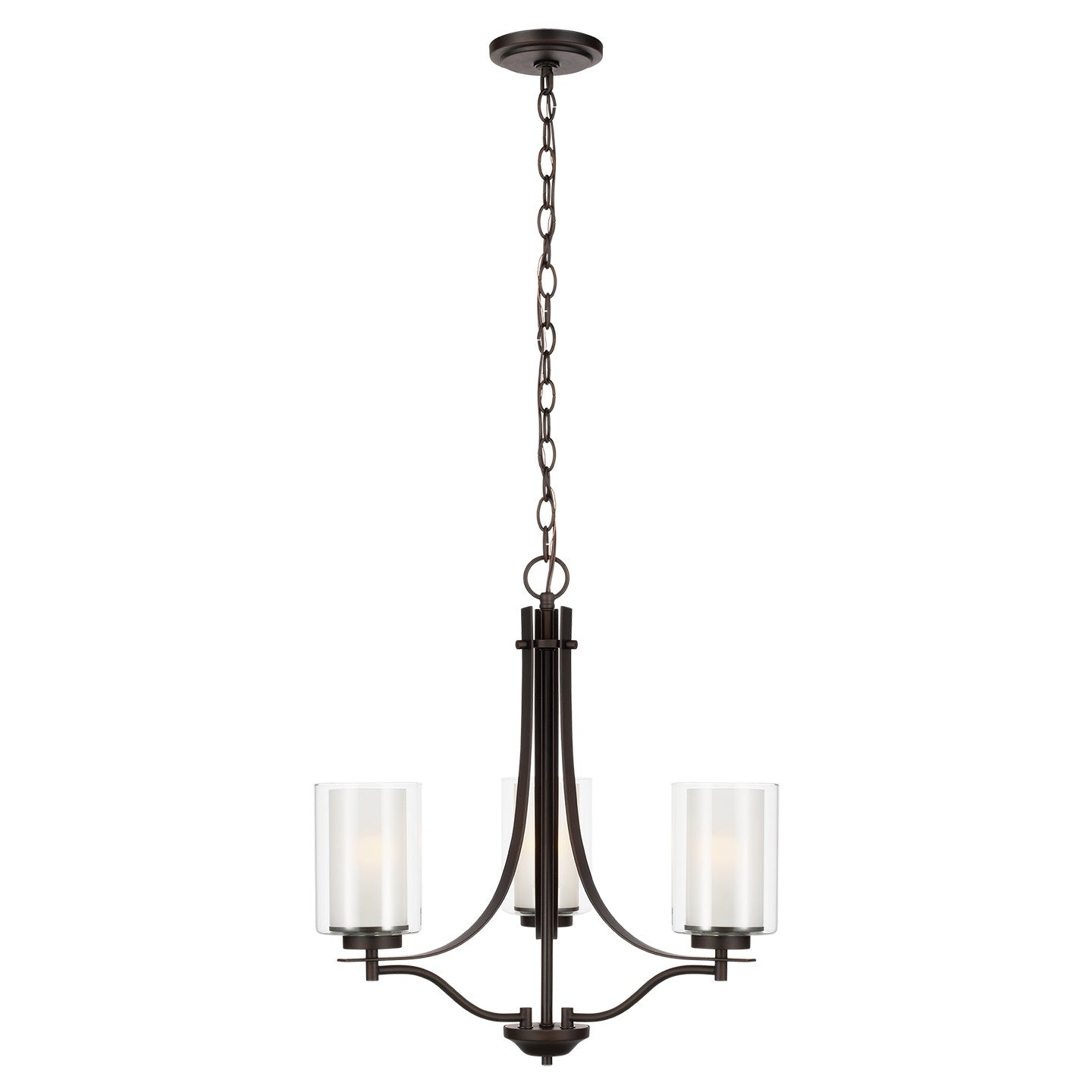 Generation Lighting - 3137303-710 - Three Light Chandelier - Elmwood Park - Bronze
