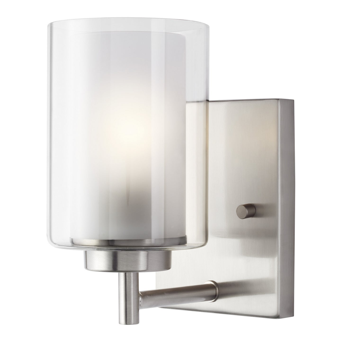 Generation Lighting - 4137301EN3-962 - One Light Wall / Bath Sconce - Elmwood Park - Brushed Nickel