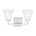 Generation Lighting - 4413702EN3-962 - Two Light Wall / Bath - Ellis Harper - Brushed Nickel