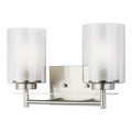Generation Lighting - 4437302EN3-962 - Two Light Wall / Bath - Elmwood Park - Brushed Nickel