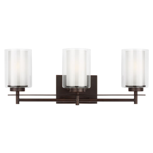 Generation Lighting - 4437303EN3-710 - Three Light Wall / Bath - Elmwood Park - Bronze