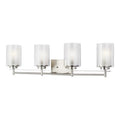 Generation Lighting - 4437304-962 - Four Light Wall / Bath - Elmwood Park - Brushed Nickel