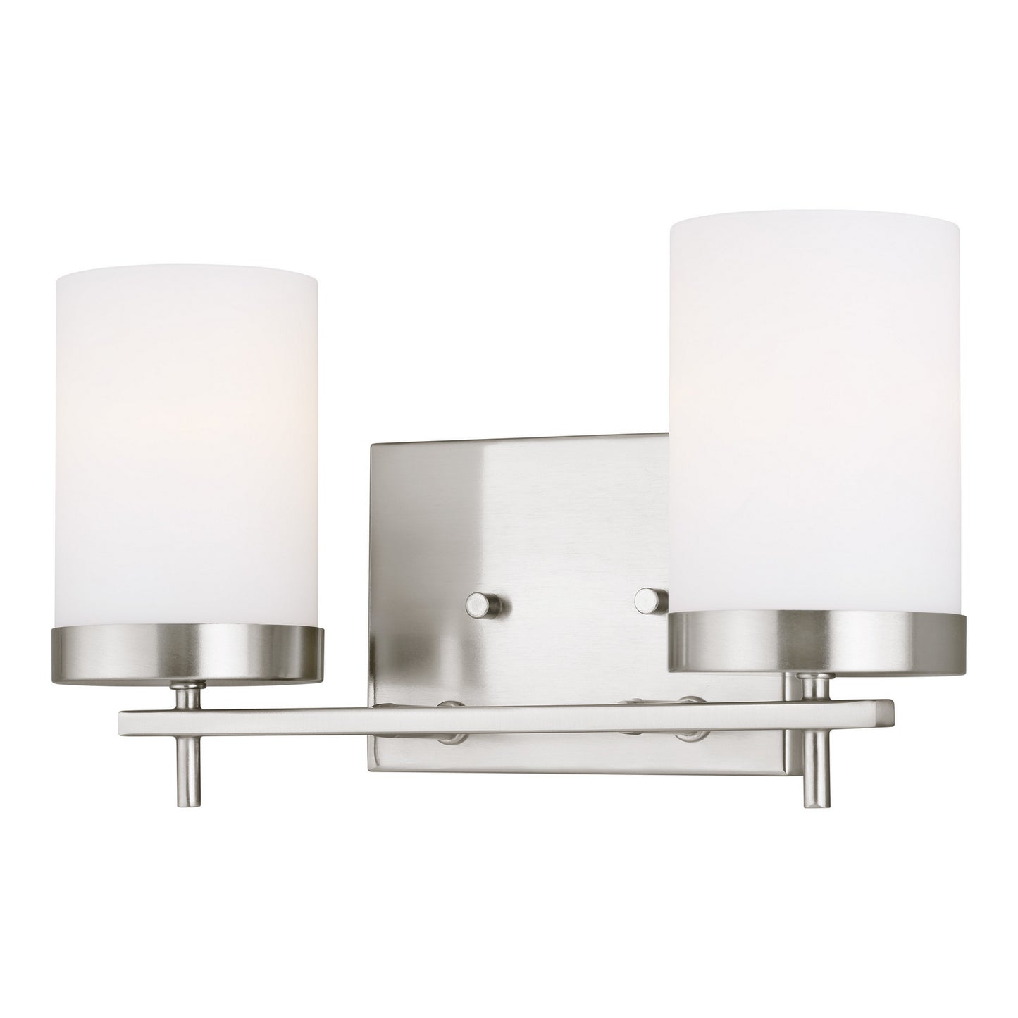 Zire Two Light Wall / Bath in Brushed Nickel