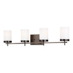 Zire Four Light Wall / Bath in Brushed Oil Rubbed Bronze