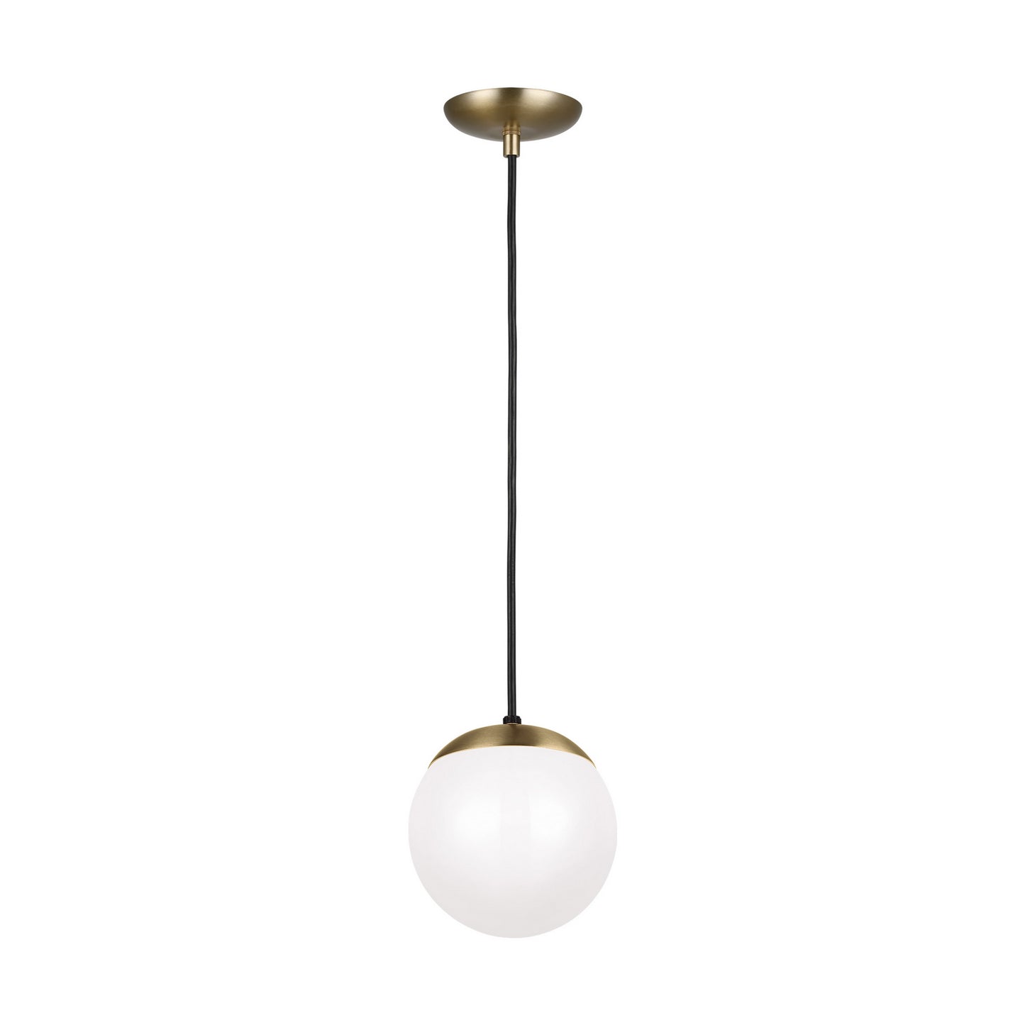 Leo - Hanging Globe One Light Pendant in Satin Brass