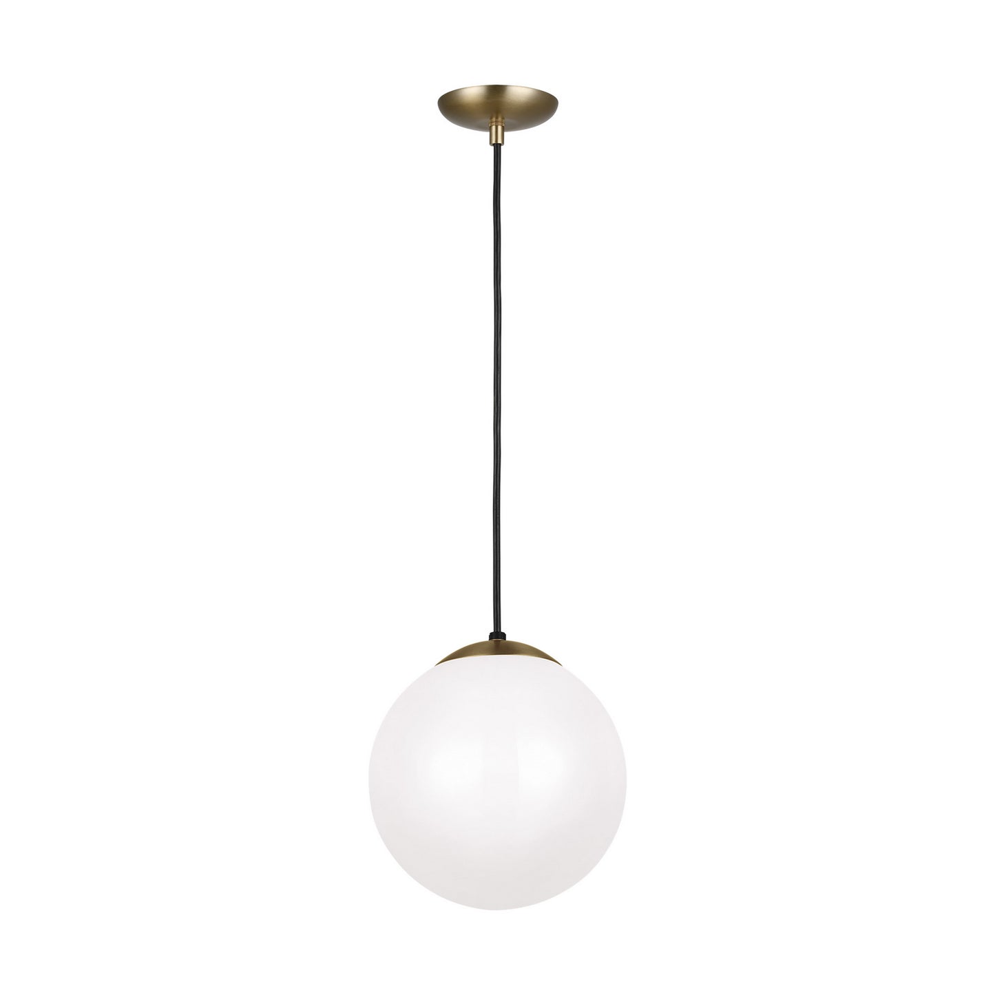 Leo - Hanging Globe One Light Pendant in Satin Brass
