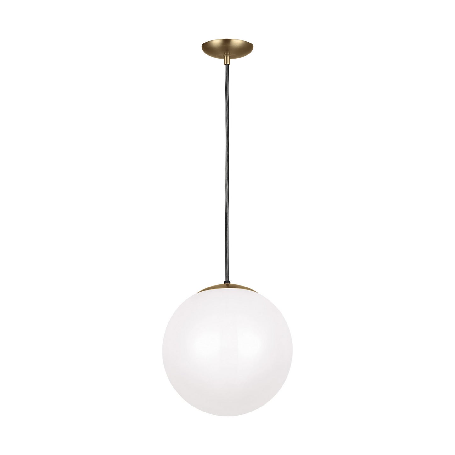 Leo - Hanging Globe One Light Pendant in Satin Brass