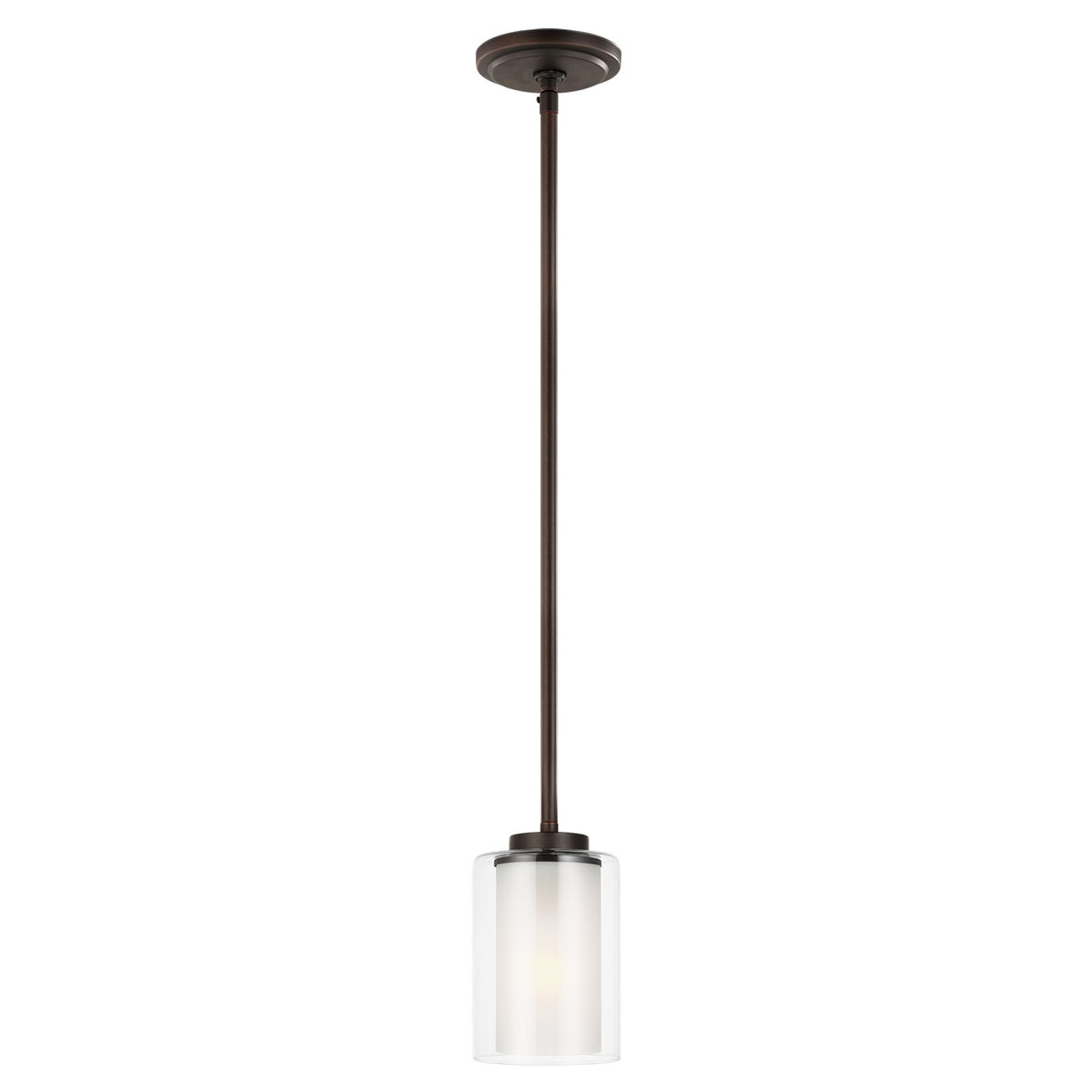 Generation Lighting - 6137301-710 - One Light Mini-Pendant - Elmwood Park - Bronze