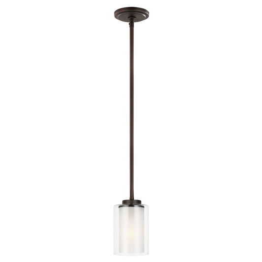 Elmwood Park One Light Mini-Pendant in Bronze