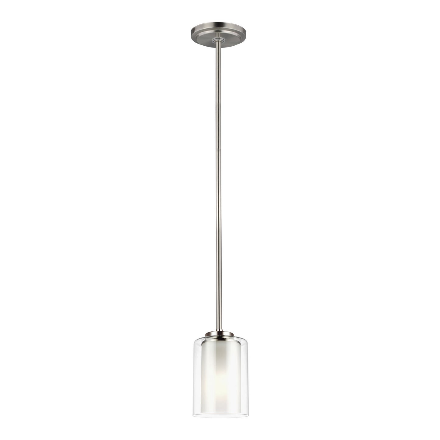 Elmwood Park One Light Mini-Pendant in Brushed Nickel