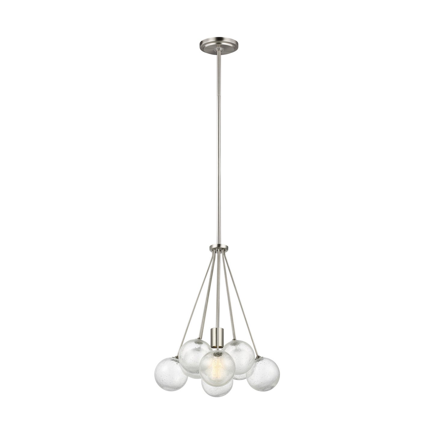 Bronzeville One Light Pendant in Brushed Nickel