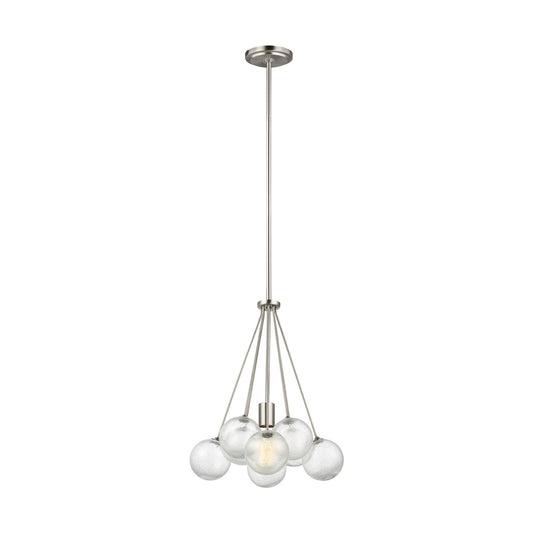 Bronzeville One Light Pendant in Brushed Nickel