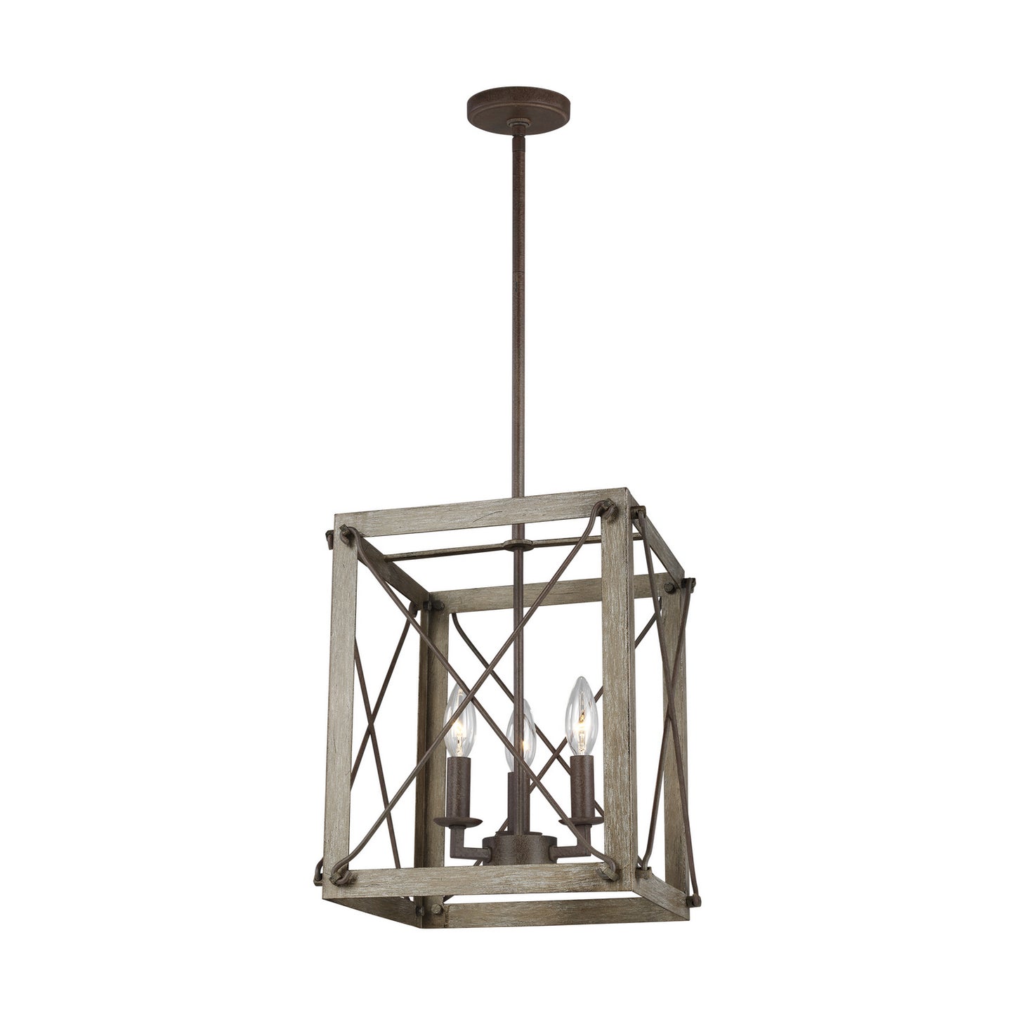 Thornwood Three Light Hall / Foyer in Washed Pine