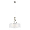 Generation Lighting - 6537303-962 - Three Light Pendant - Elmwood Park - Brushed Nickel
