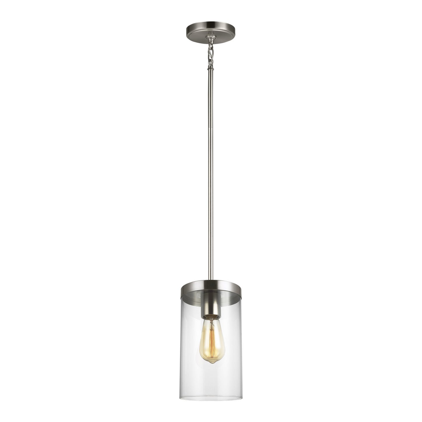 Zire One Light Pendant in Brushed Nickel