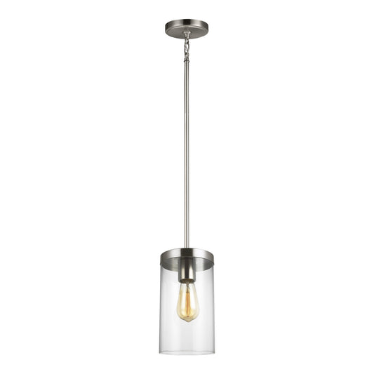 Zire One Light Pendant in Brushed Nickel
