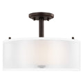 Generation Lighting - 7737302EN3-710 - Two Light Semi-Flush Mount - Elmwood Park - Bronze