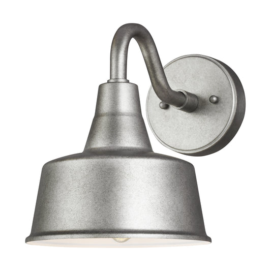 Barn Light One Light Outdoor Wall Lantern in Weathered Pewter
