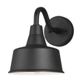 Barn Light One Light Outdoor Wall Lantern in Black