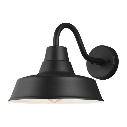 Barn Light One Light Outdoor Wall Lantern in Black