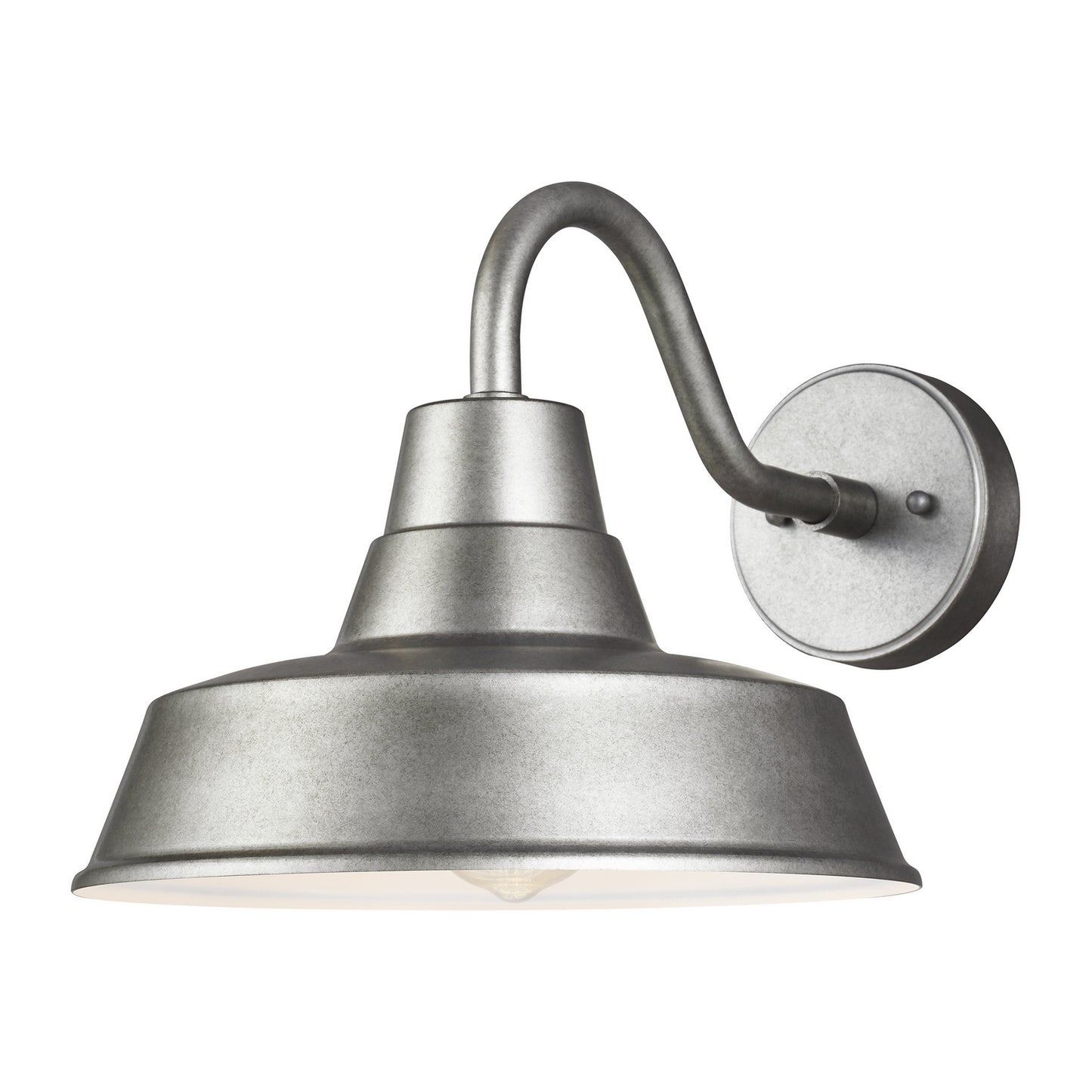 Barn Light One Light Outdoor Wall Lantern in Weathered Pewter