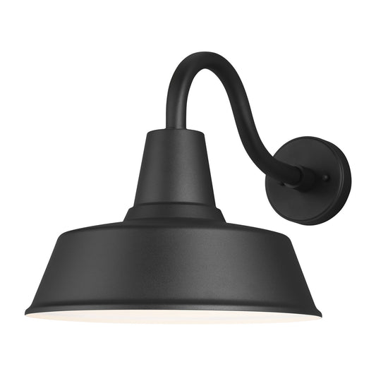 Barn Light One Light Outdoor Wall Lantern in Black