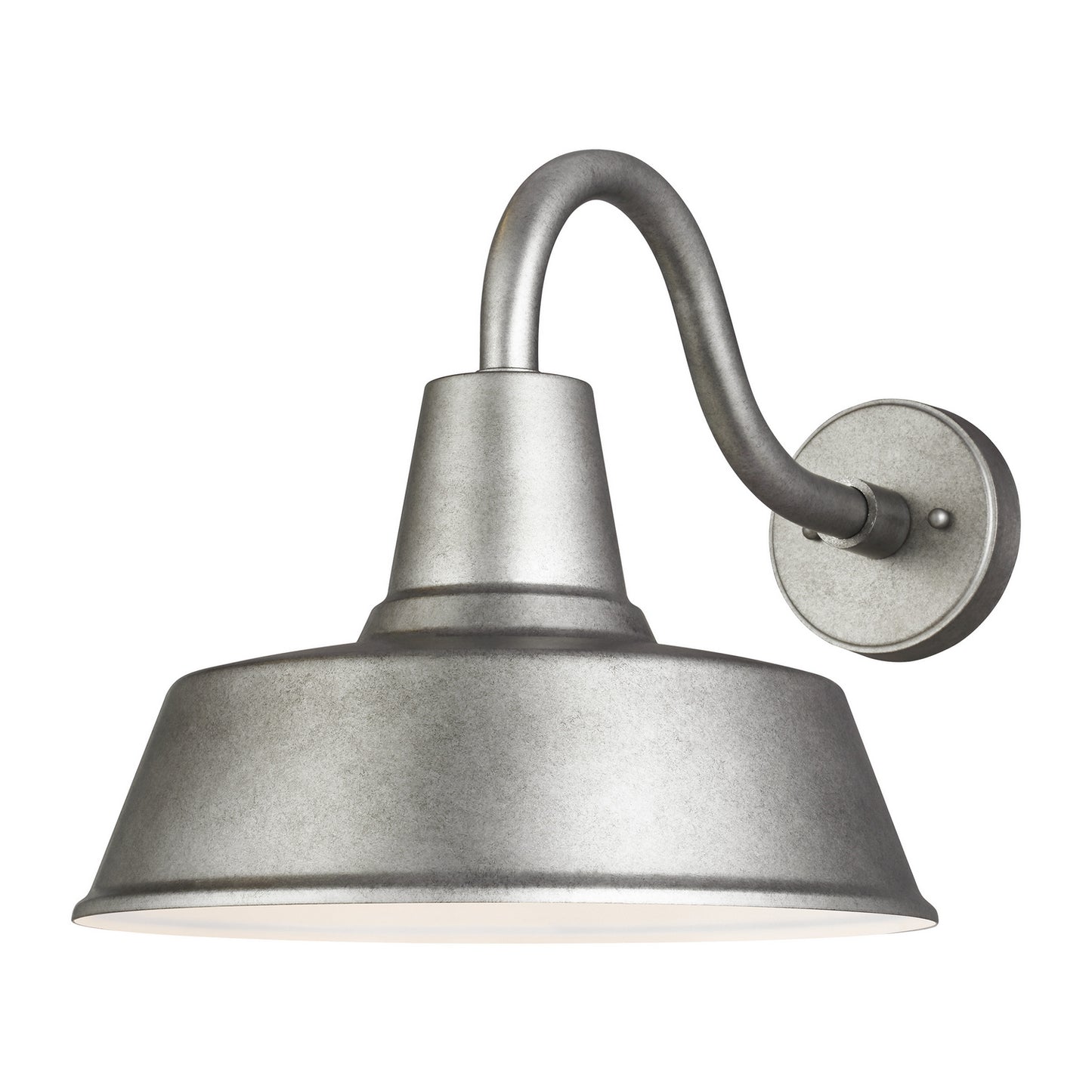 Barn Light One Light Outdoor Wall Lantern in Weathered Pewter
