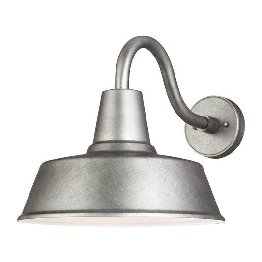 Barn Light One Light Outdoor Wall Lantern in Weathered Pewter