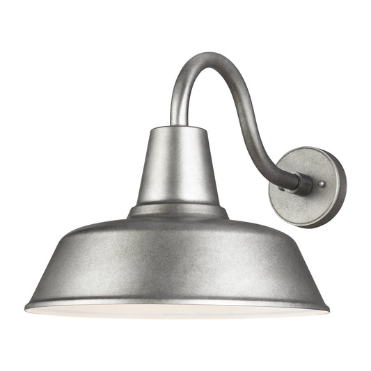 Barn Light One Light Outdoor Wall Lantern in Weathered Pewter