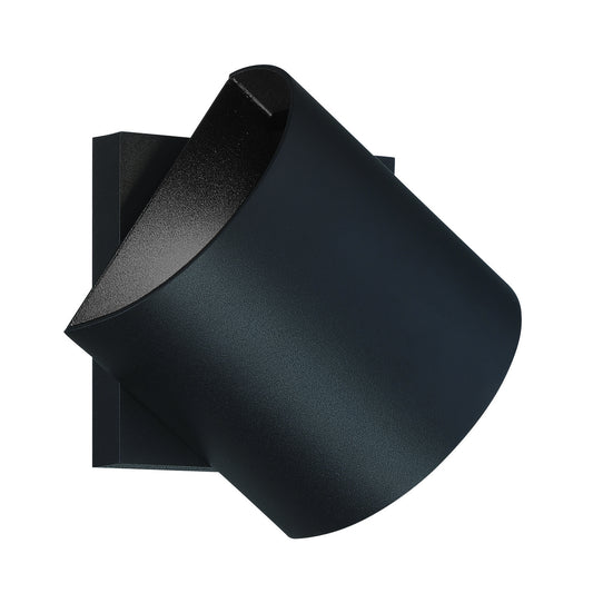 Revolve LED Outdoor Wall Sconce in Sand Black