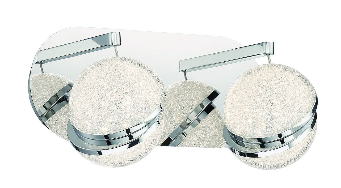 Silver Slice LED Bath in Chrome