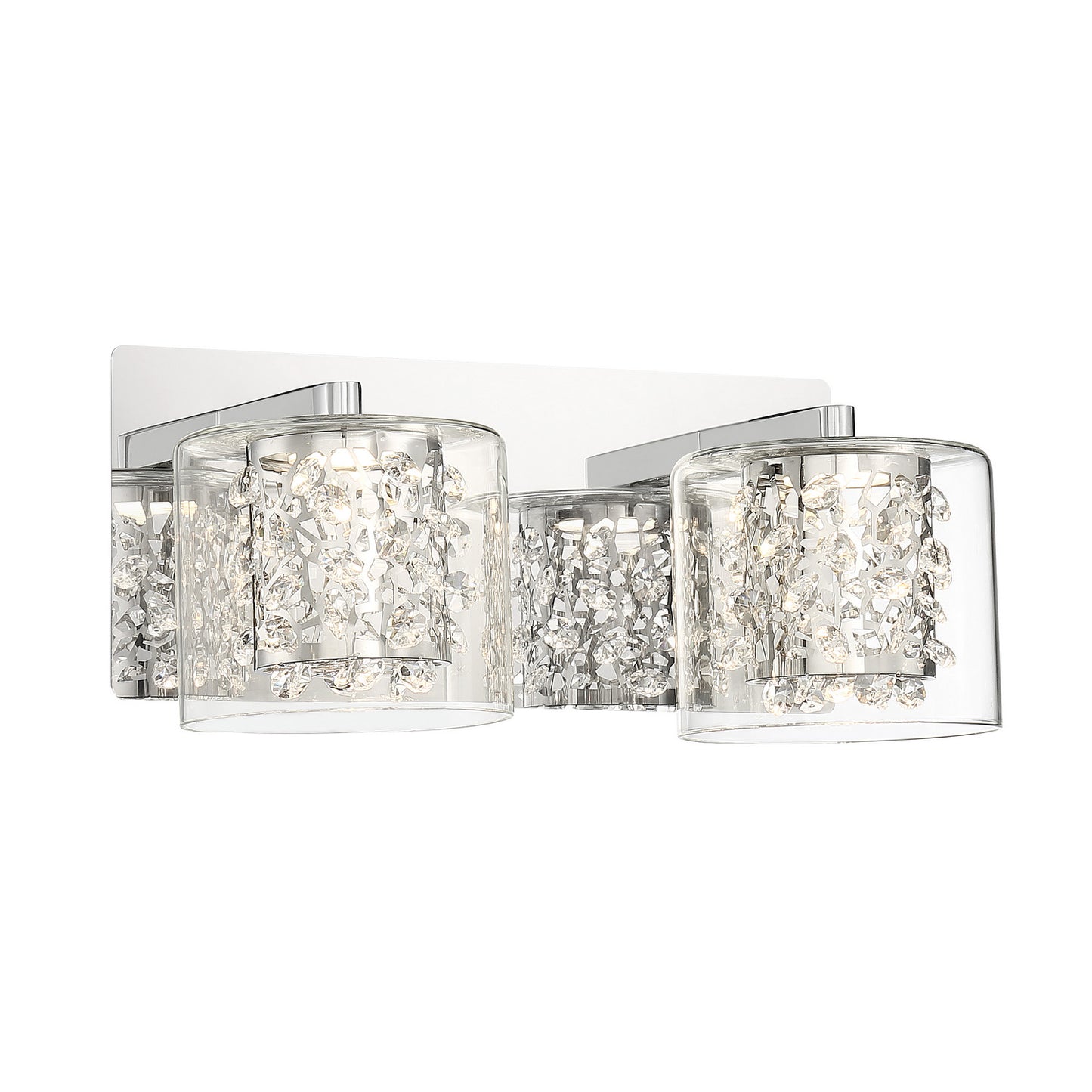 Wild Gems LED Bath in Chrome