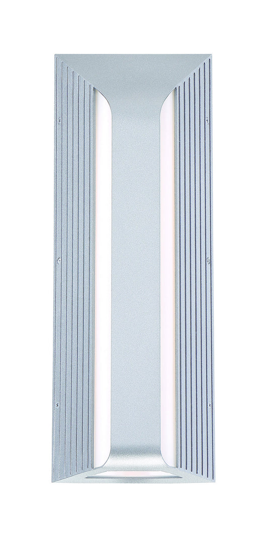 Launch LED Outdoor Wall Sconce in Sand Silver