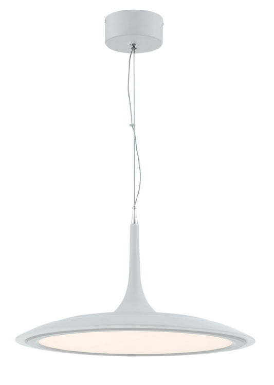 Hover LED Pendant in Matte White