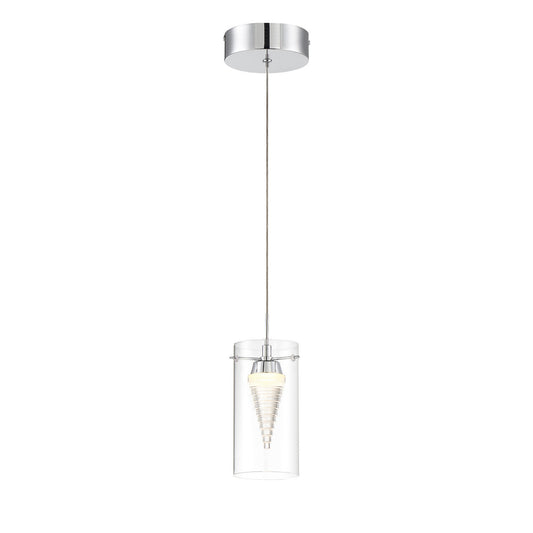 Funnel Cloud LED Mini Pendant in Chrome