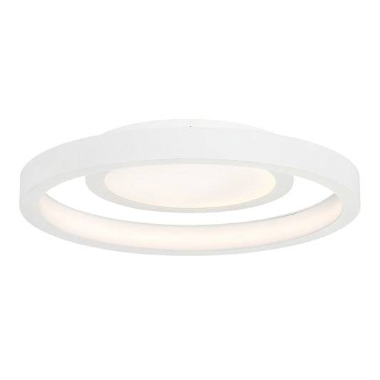 Knock Out LED Flush Mount in White